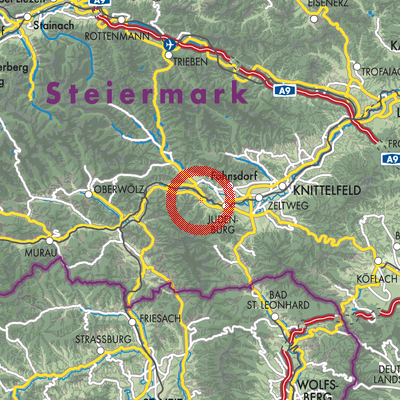 Landkarte St. Peter ob Judenburg