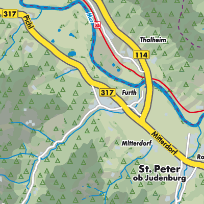 Übersichtsplan St. Peter ob Judenburg