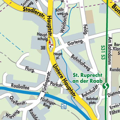 Stadtplan Sankt Ruprecht an der Raab