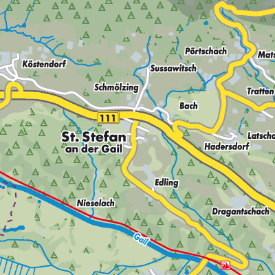 Übersichtsplan Sankt Stefan im Gailtal