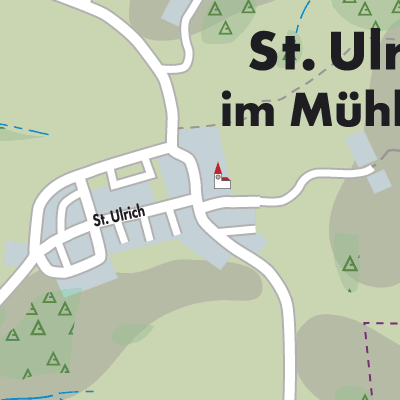 Stadtplan St. Ulrich im Mühlkreis