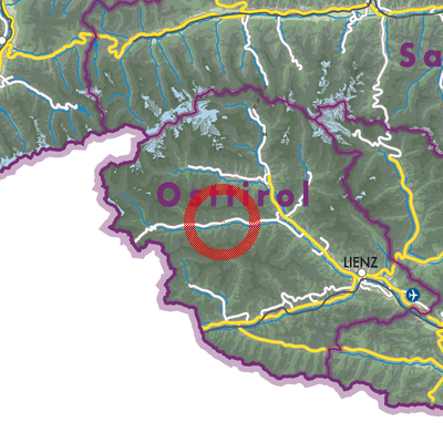 Landkarte Sankt Veit in Defereggen