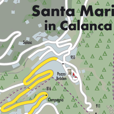 Stadtplan Santa Maria in Calanca