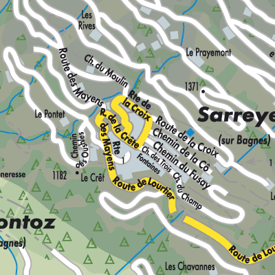 Stadtplan Sarreyer