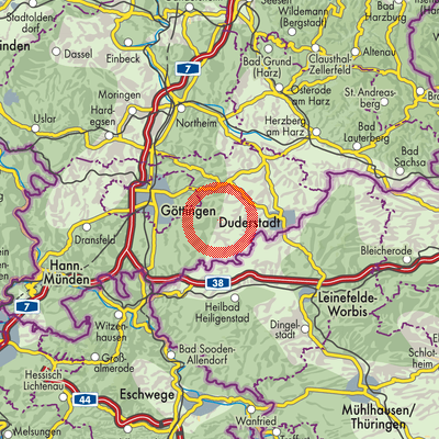 Landkarte Sattenhausen