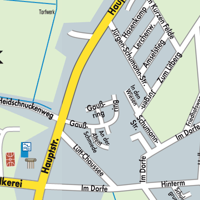 Stadtplan Sauensiek