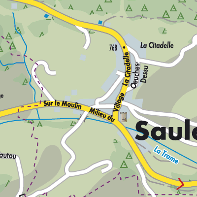 Stadtplan Saules