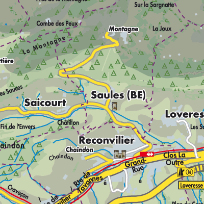 Saules Stadtpläne und Landkarten