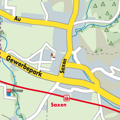 Stadtplan Saxen