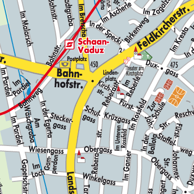 Stadtplan Schaan