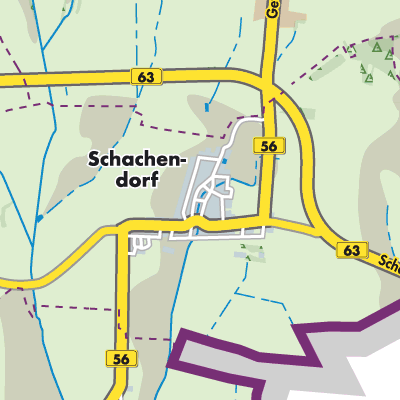 Übersichtsplan Schachendorf/Čajta