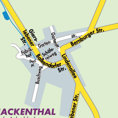 Stadtplan Schackenthal