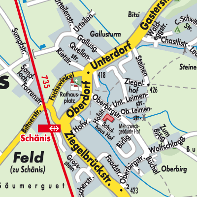 Stadtplan Schänis