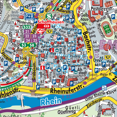 Stadtplan Schaffhausen