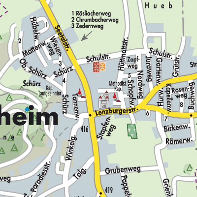 Stadtplan Schafisheim