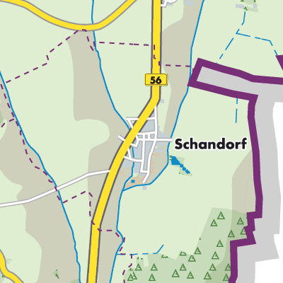 Übersichtsplan Schandorf/Čemba