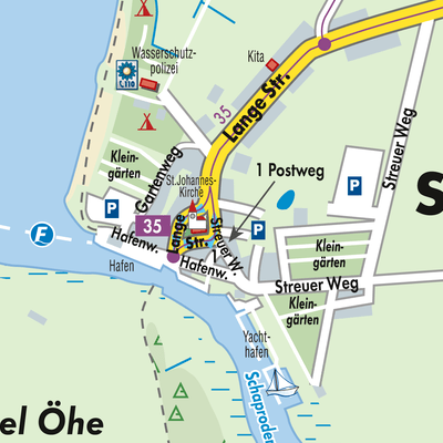 Stadtplan Schaprode