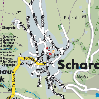 Stadtplan Scharans