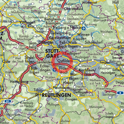 Landkarte Scharnhausen