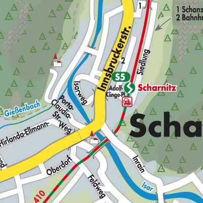 Stadtplan Scharnitz