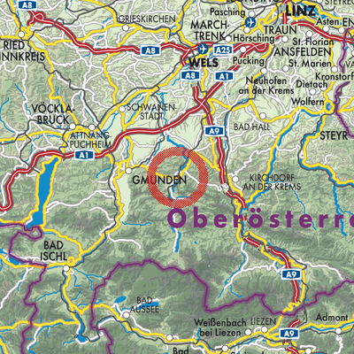 Landkarte Scharnstein