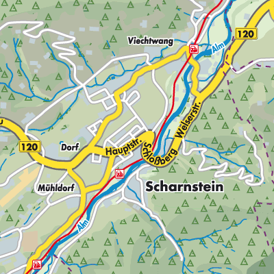 Übersichtsplan Scharnstein