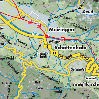 Übersichtsplan Schattenhalb