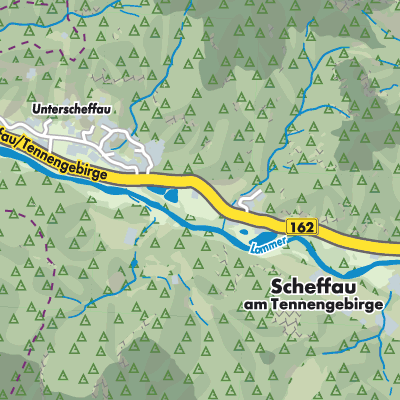 Übersichtsplan Scheffau am Tennengebirge