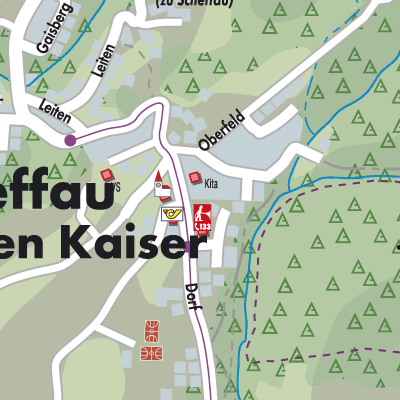 Stadtplan Scheffau am Wilden Kaiser