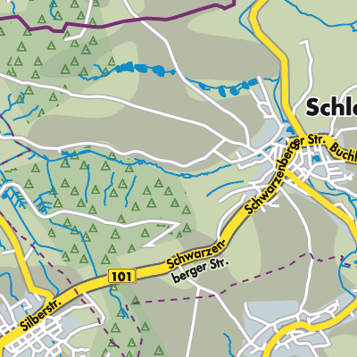 Übersichtsplan Scheibenberg-Schlettau