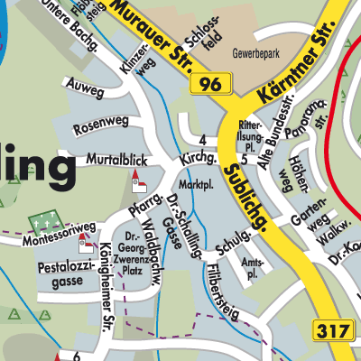 Stadtplan Scheifling