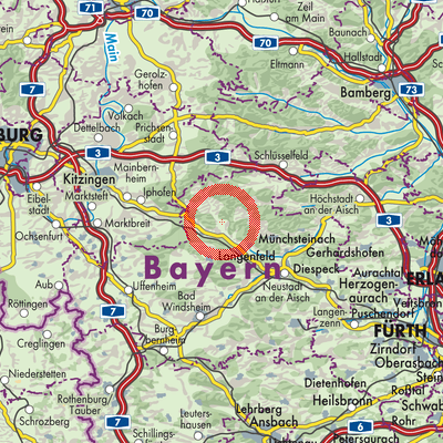 Landkarte Scheinfeld (VGem)