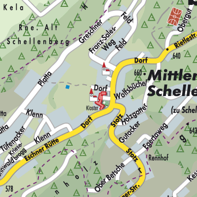 Stadtplan Schellenberg