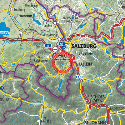 Landkarte Schellenberger Forst