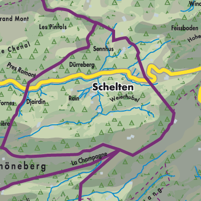 Übersichtsplan Schelten