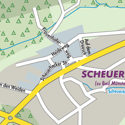 Stadtplan Scheuerheck