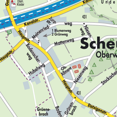 Stadtplan Scheuren