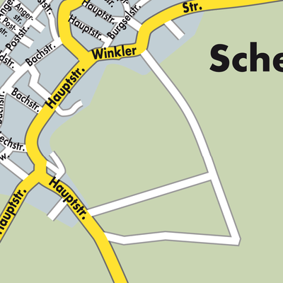 Stadtplan Scheuring