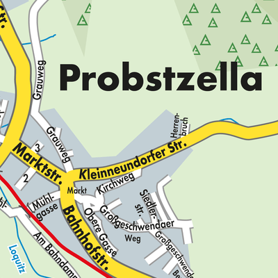 Stadtplan Schiefergebirge