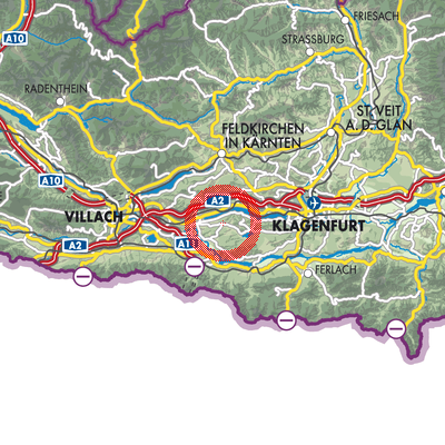 Landkarte Schiefling am Wörthersee