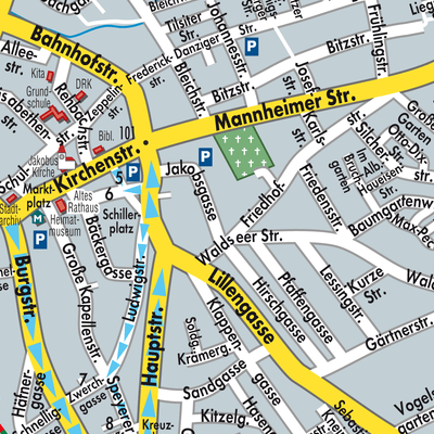 Stadtplan Schifferstadt