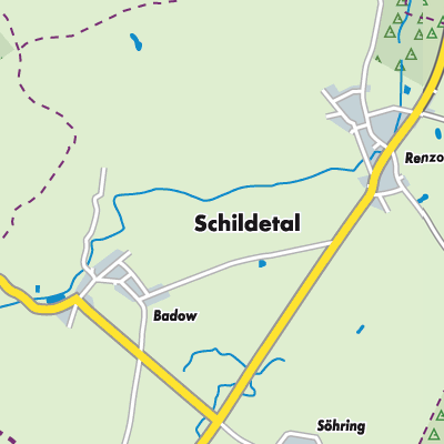 Übersichtsplan Schildetal