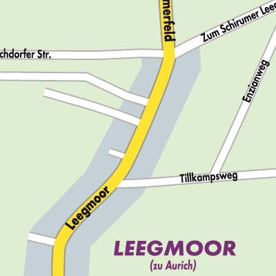 Stadtplan Schirumer Leegmoor
