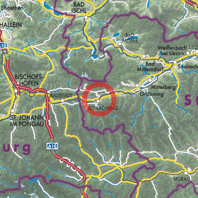 Landkarte Schladming