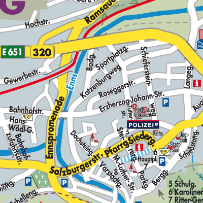 Stadtplan Schladming