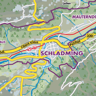 Übersichtsplan Schladming