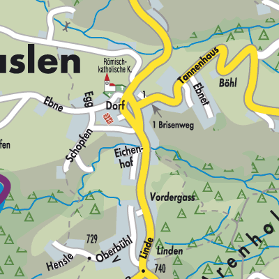 Stadtplan Schlatt-Haslen