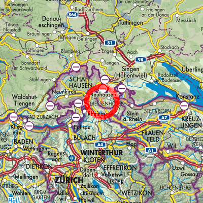 Landkarte Schlatt (TG)