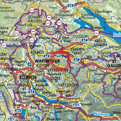 Landkarte Schlatt (ZH)