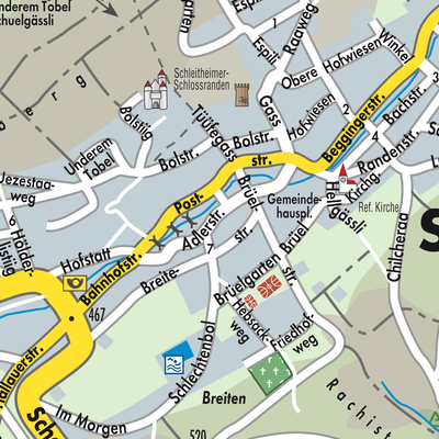 Stadtplan Schleitheim